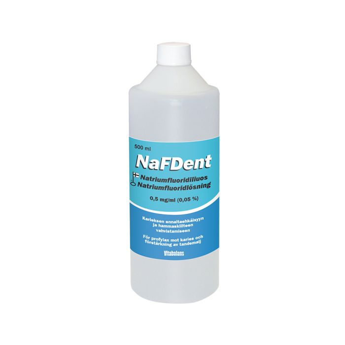 NaFDent -liuos 0,5 mg/ml 500 ml kuva 1