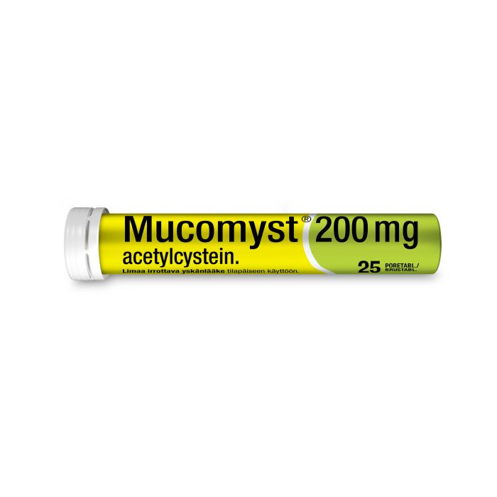 MUCOMYST poretabletti 200 mg 25 kpl kuva 3