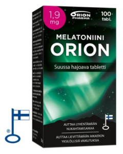 Melatoniini Orion 1,9 mg suussa hajoava 100 tabl