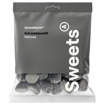 Apteekkarin Pehmeä Salmiakkipastilli 60 g