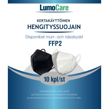 Lumocare FFP2 hengityssuojain valkoinen 10 kpl