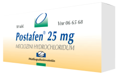 POSTAFEN tabletti 25 mg 10 fol