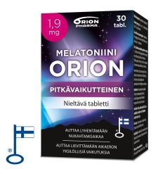 Melatoniini Orion 1,9 mg pitkävaikutteinen 30 tabl