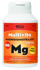 Multivita magnesiumsitraatti +B6 greippi 150 mg 90 purutabl