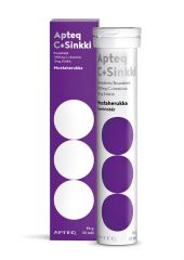 Apteq C + sinkki poretabl. Mustaherukka 20 kpl