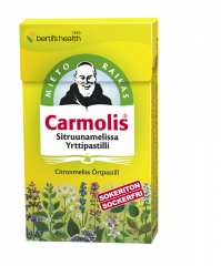 Carmolis Sitruunamelissa Yrttipastilli 45 g