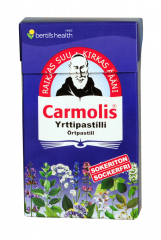 Carmolis Sokeriton Yrttipastilli 45 g